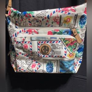 Giani Bernini Oilcloth Postcards Crossbody Bag